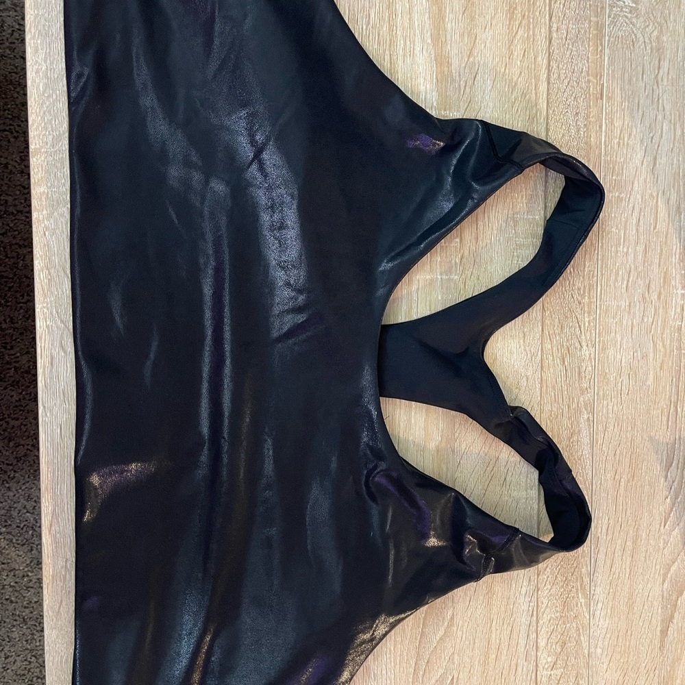 Old Navy 4X NWOT Shiny Black Women's Sports Bra